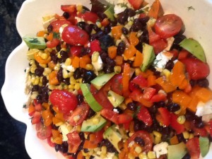 Just a crazy colorful salad